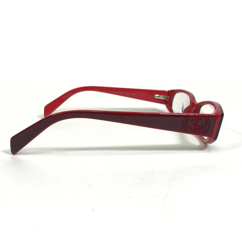 Nautica Petite Small Eyeglasses Frames N8038 654 Red Rectangular 48-16-135